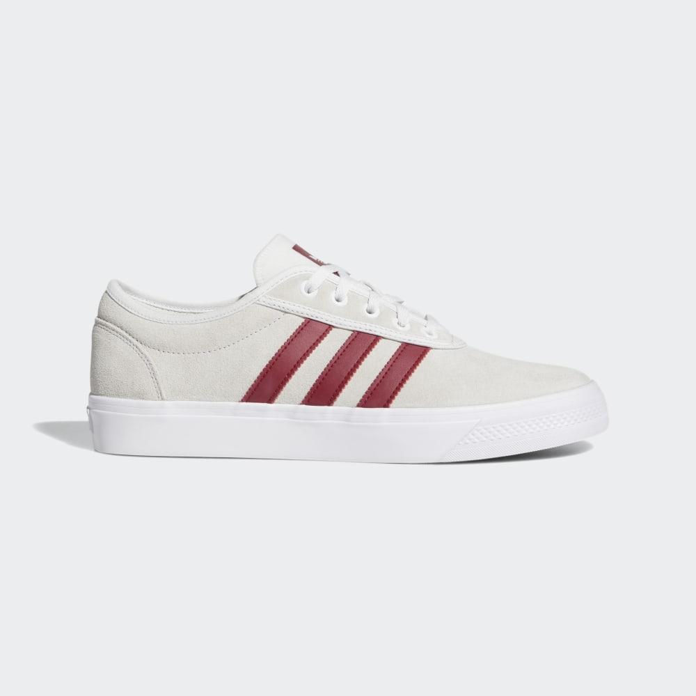 Adidas Men's Adiease Originals Shoes White/Burgundy Ireland EE6109